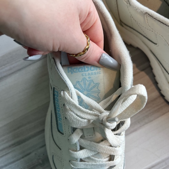 White & Blue Reeboks - Picture 2 of 5